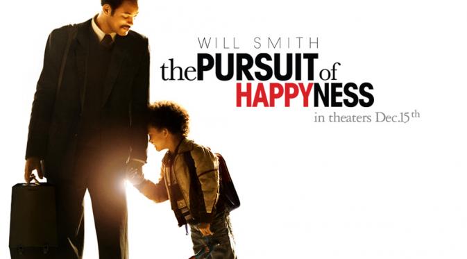 The Pursuit of Happyness (2006). Film drama yang dibintangi oleh ayah dan anak Will Smith dan Jaden Smith ini mengisahkan perjuangan nyata dari seorang pengusaha dan pialang saham sukses Amerika bernama Chris Gardner (Istimewa)