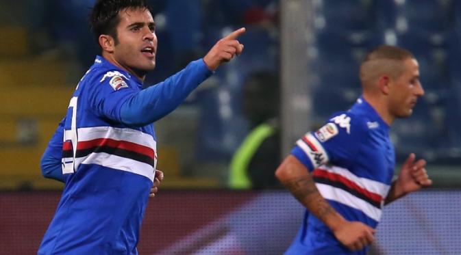 Eder Selebrasi ke Gawang Napoli (AFP)