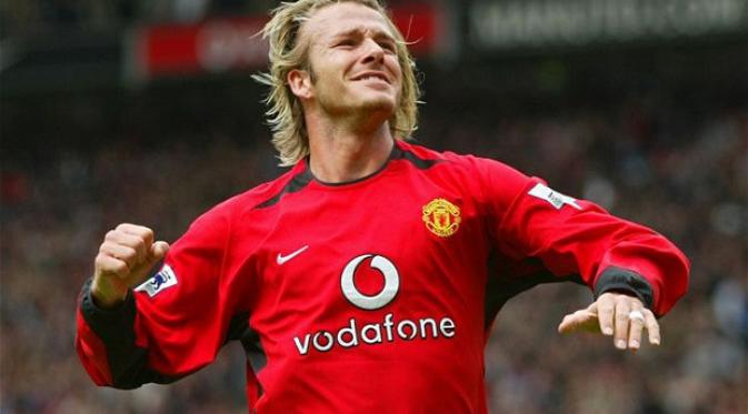 David Beckham saat masih berseragam Manchester United