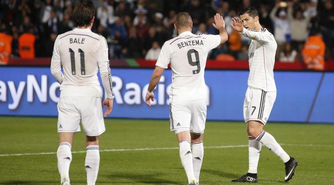 Bale, Benzema, Cristiano Ronaldo (REUTERS/Youssef Boudlal)