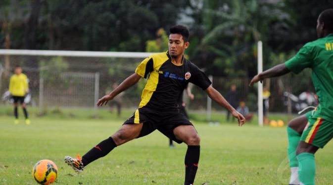 Syakir Sulaiman, penyambung lidah sektor tengah dan depan Sriwijaya FC. (Liputan6.com/Helmi Fithriansyah)