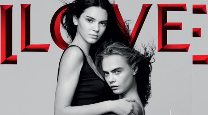 Kendall Jenner dan Cara Delevingne jadi bintang sampul majalah