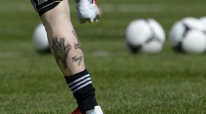  Tato penyemangat Messi