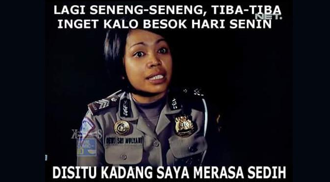 Para pengguna sosial media sedang dihebohkan dengan beredarnya gambar Polisi Wanita (polwan) bernama Dewi Sri Mulyani.