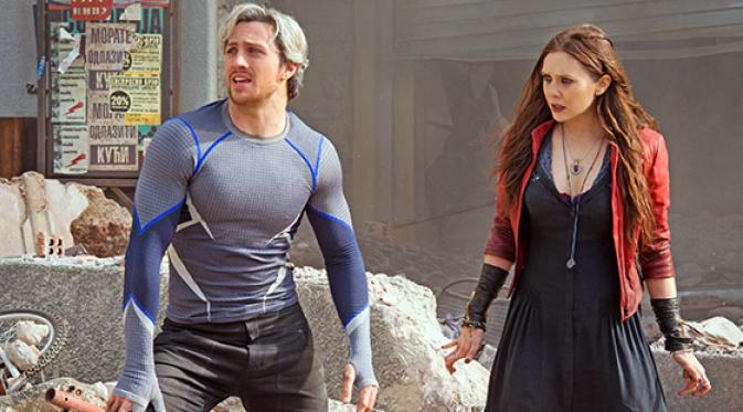 Quicksilver dan Scarlet Witch di Avengers: Age of Ultron