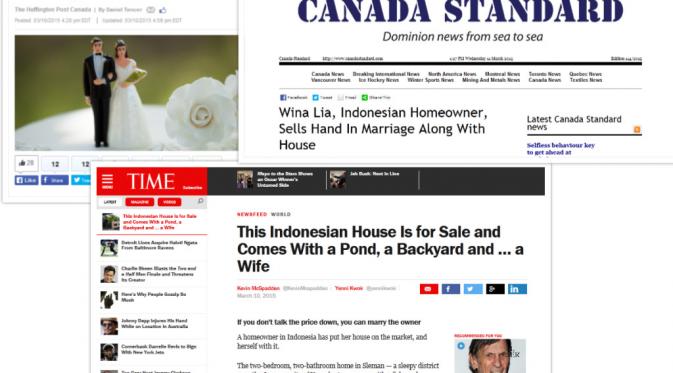Tak hanya di Indonesia, pemberitaan iklan penjualan rumah di situs jual-beli itu ternyata juga menarik perhatian dunia mancanegara. 