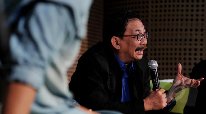 Ketua Badan Perfilman Indonesia, Kemala Atmodjo saat menghadiri konferensi pers 
