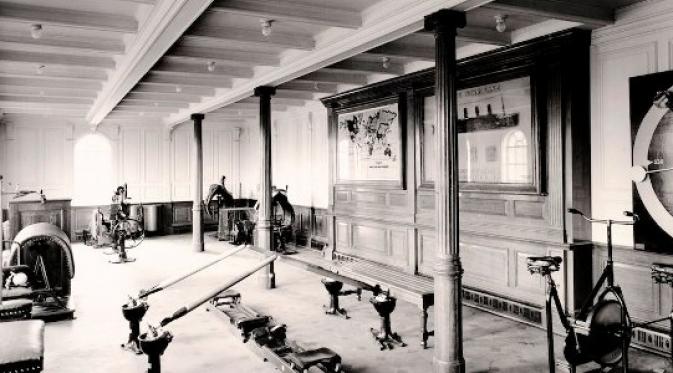 Titanic, kapal laut yang kisahnya melegenda tersebut mempunyai ruangan gym yang tergolong mewah pada masanya. Bagaimana penampakaannya?