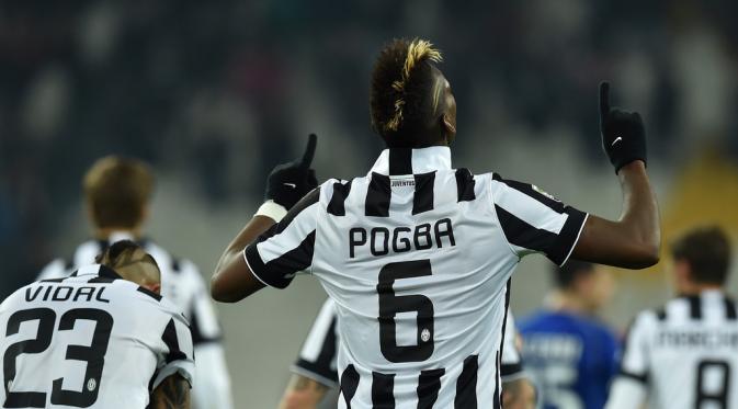 Hingga kini, Paul Pogba masih menikmati kebersamaannya dengan Juventus. (AFP)