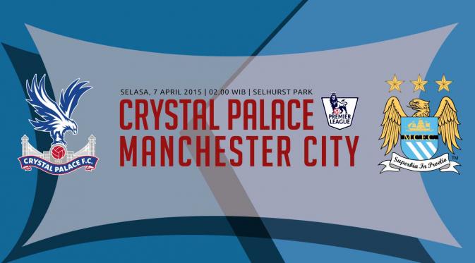 Crystal Palace vs Manchester City (Liputan6.com/Ari Wicaksono)
