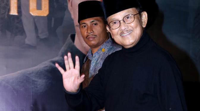 BJ Habibie hadiri gala premier film 'Guru Bangsa: Tjokroaminoto'. Foto: Galih Satria.