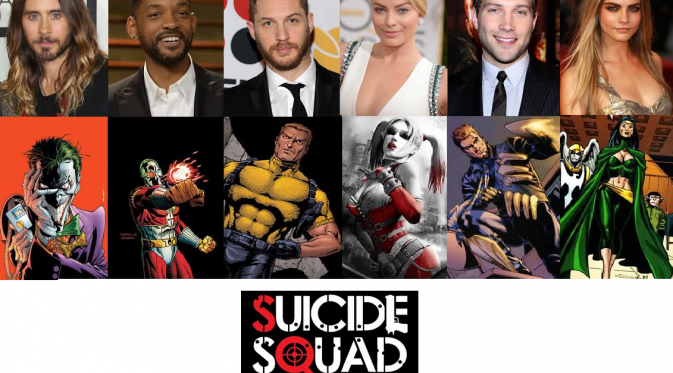 Semua pemeran musuh superhero DC berkumpul pertama kali dalam gladi bersih Suicide Squad, namun di situ tak ada Jared Leto.