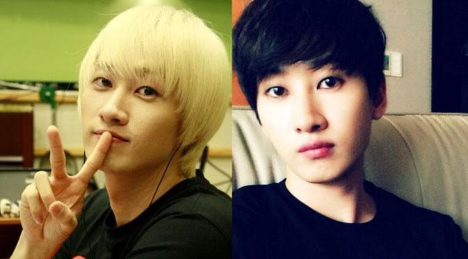 Penampilan Eunhyuk - Super Junior saat mewarnai rambutnya dengan warna brunette atau blonde. (Foto: Soompi)