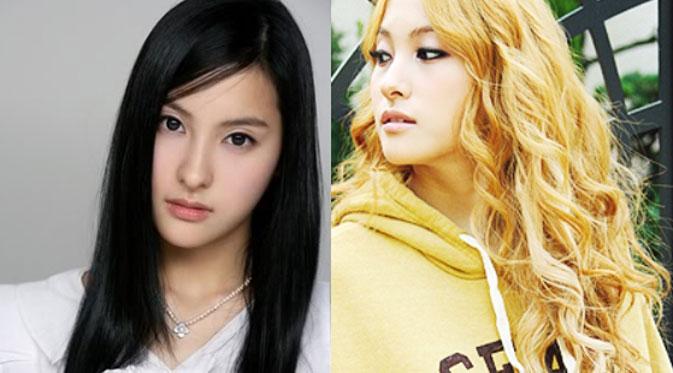 Penampilan Gyuri - KARA saat mewarnai rambutnya dengan warna brunette atau blonde. (Foto: Soompi)