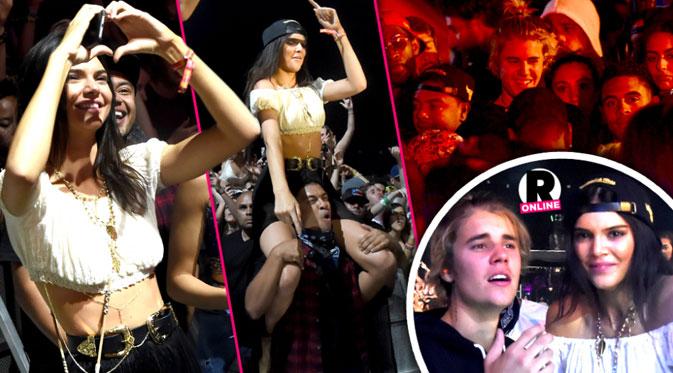 Cinta Justin Bieber dan Kendall Jenner bersemi di festival musik Coachella. Dok/(radaronline)