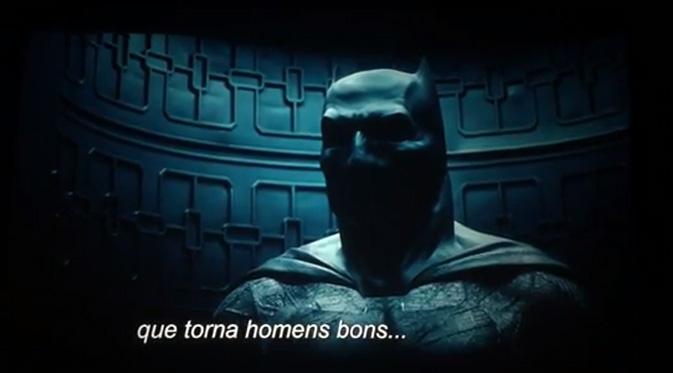 Trailer Superman vs Batman bocor di dunia mayab dengan bahasa Portugis. (foto: vidme)