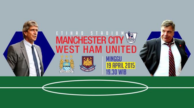 Manchester City vs West Ham United (Liputan6.com/Ari Wicaksono)