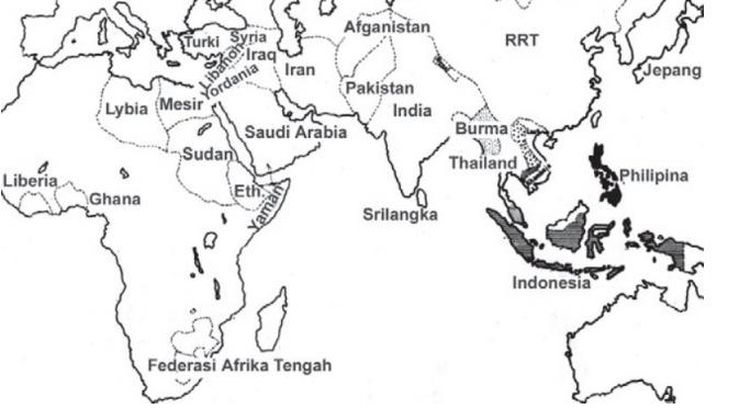 Negara-negara Asia dan Afrika | via: 24bit.wordpress.com