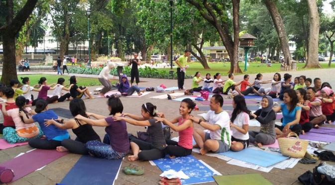 Aktivitas Komunitas Yoga Gembira (Foto: Facebook YOGA Gembira)
