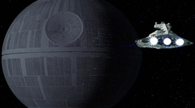 Death Star dalam film Star Wars: Rogue One. Foto: via digitalspy.co.uk