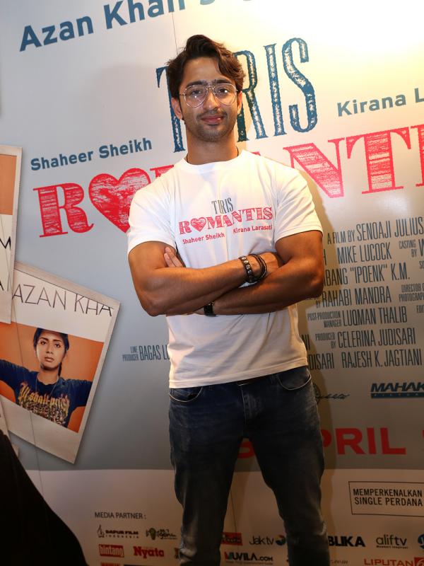 Shaheer Sheikh main di film 'Turis Romantis' (Galih W. Satria/Bintang.com). 