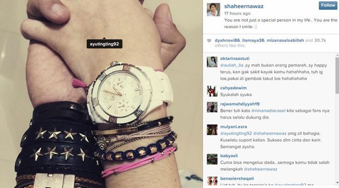 Shaheer Sheikh umumkan hubungan cinta dengan Ayu Ting Ting? (Instagram.com/shaheernawaz)