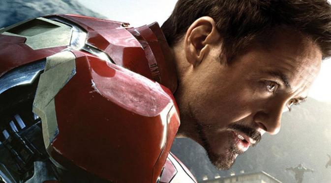 Robert Downey berperan sebagai Iron Man dalam film 'Avengers: Age of Ultron'. Foto: via screenrant