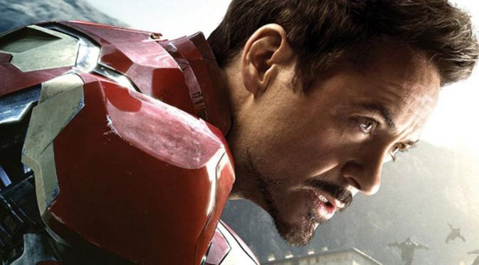 Robert Downey berperan sebagai Iron Man dalam film 'Avengers: Age of Ultron'. Foto: via screenrant