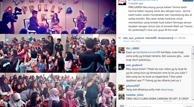 Para penggemar Prilly Latuconsina yang tergabung dalam Prillvers. (Instagram @prillylatuconsina96)