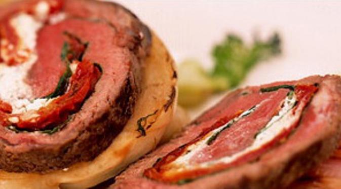 Beef sirloin roulade  (Via: beefinfo.org)