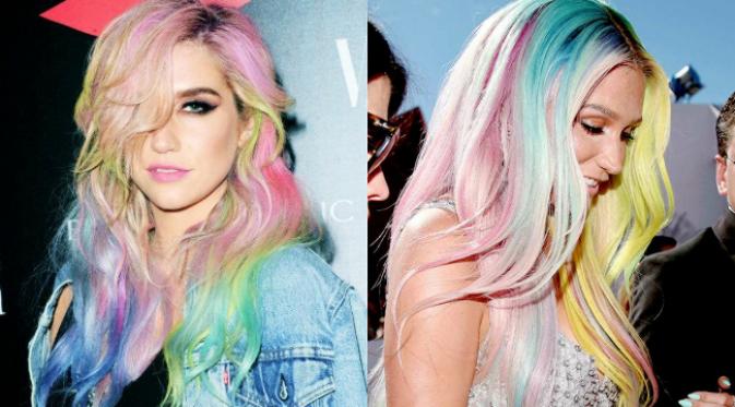 Tren Rainbow Pastel kian digandrungi anak muda, tren warna rambut apakah itu?