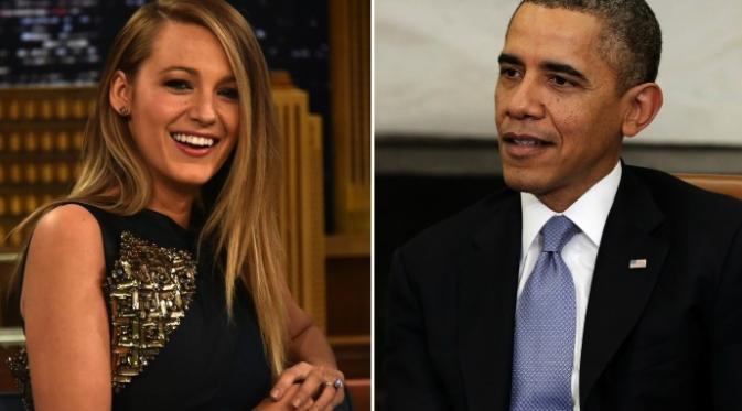 Ilustrasi Blake Lively dan Barack Obama (Foto: Vanity Fair)