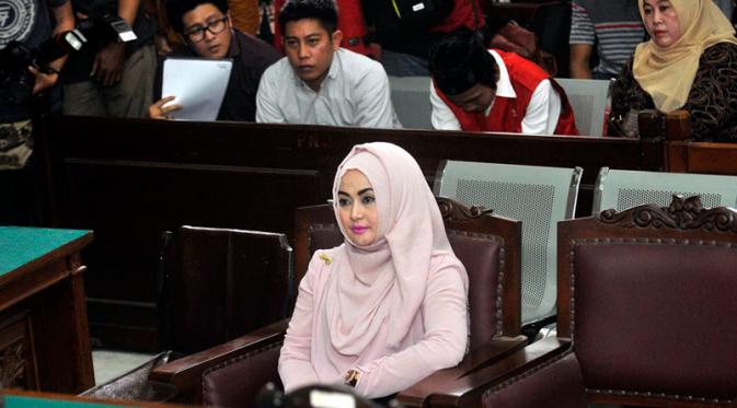 Eddies Adelia dalam sidang putusan di Pengadilan Negeri Jakarta Selatan. Foto: Panji Diksana/Liputan6.com