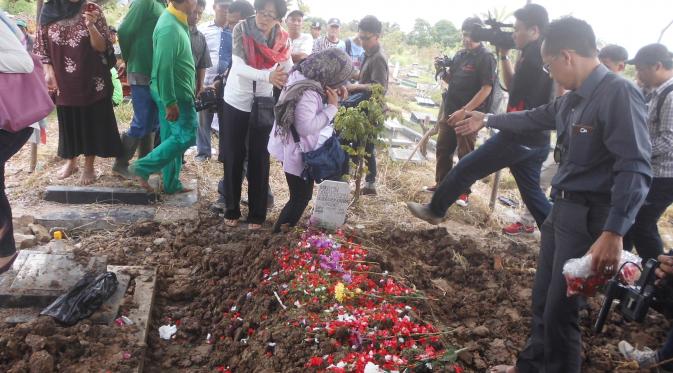 Pemakaman terpidana asal Ghana Martin Anderson di Bekasi (Liputan6.com/ Rahmat Hidayat)