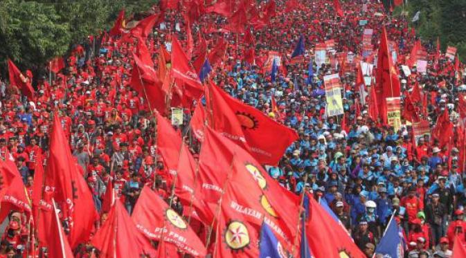 Ilustrasi Tuntutuan Hari Buruh Internasional (May Day)