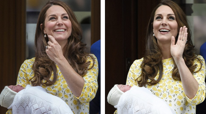 Kate melahirkan anak keduanya (Foto: Daily Mail)
