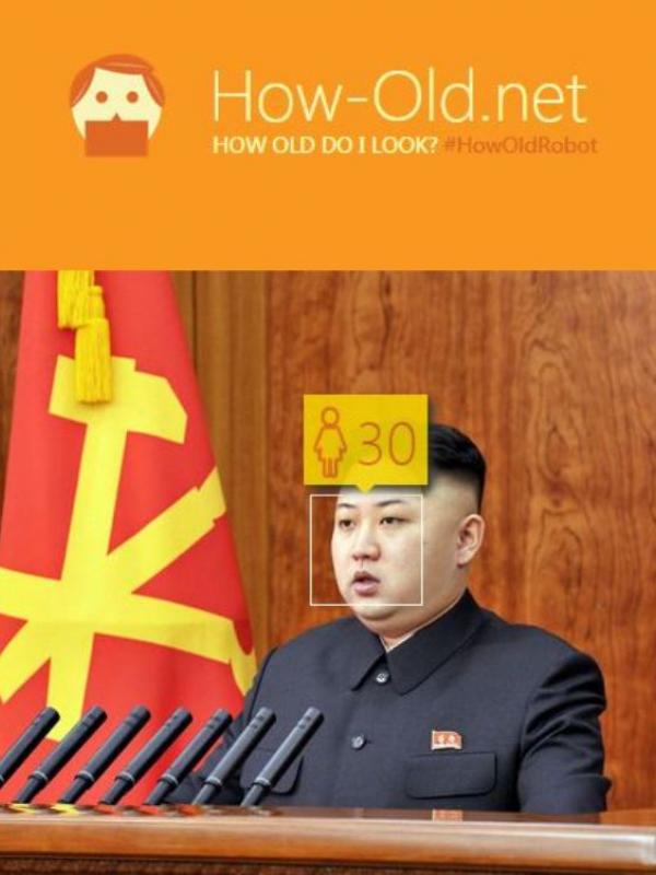 Kim Jong Un, 32 tahun (Via: how-old.net)