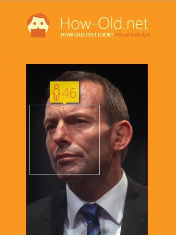 Tony Abbot, 57 tahun (Via: how-old.net)