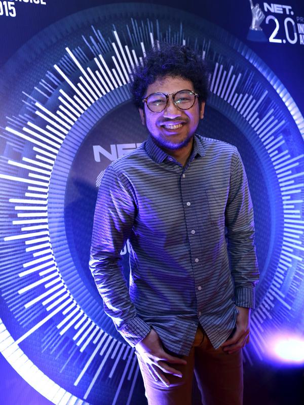 Kunto Aji saat menghadiri Net Choice Awards (Galih W. Satria/bintang.com)