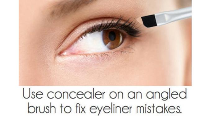 Membetulkan eyeliner | via: bellashoot.com