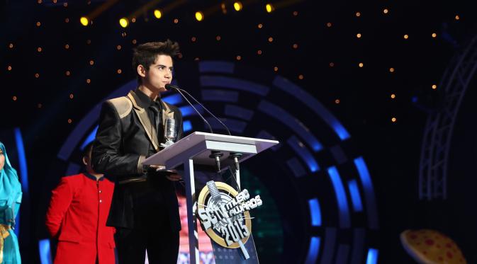 Aliando di SCTV Music Awards 2015 (Wimbarsana/Bintang.com)