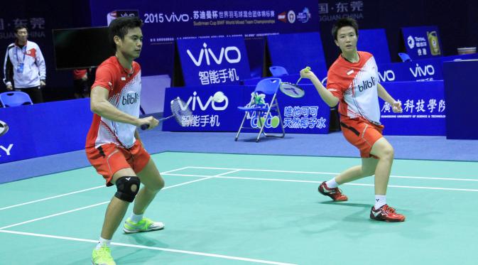 Ganda campuran Tontowi Ahmad/Liliyana Natsir Jadi tumpuan tim Indonesia di Piala Sudirman 2015 (Humas PP PBSI)