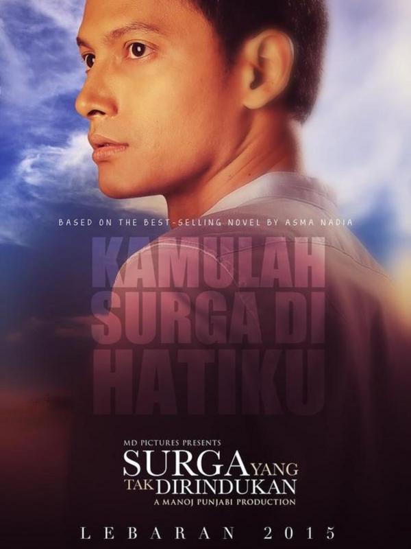 Fedi Nuril dalam poster teaser pemain 'Surga yang Tak Dirindukan'. Foto: MD Pictures