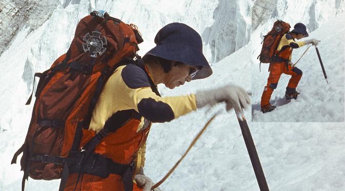 Junko Tabei, wanita pertama di dunia penakluk Gunung Everest. (Wikimedia)