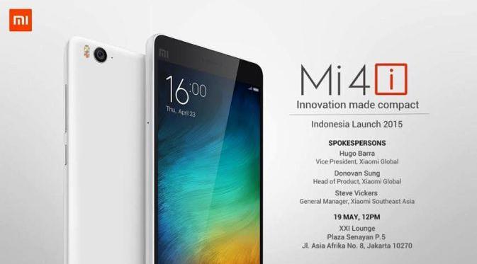 Undangan peluncuran Xiaomi Mi 4i