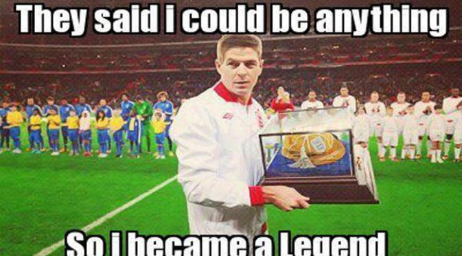 Meme Lucu tapi Ngeselin tentang Steven Gerrard (Via: plmemes.com)