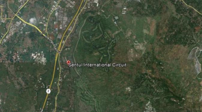 Akses ke Sirkuit Sentul | via: google maps