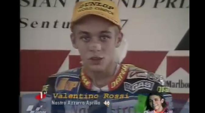 Valentino Rossi jadi jawara di Sentul (Youtube)