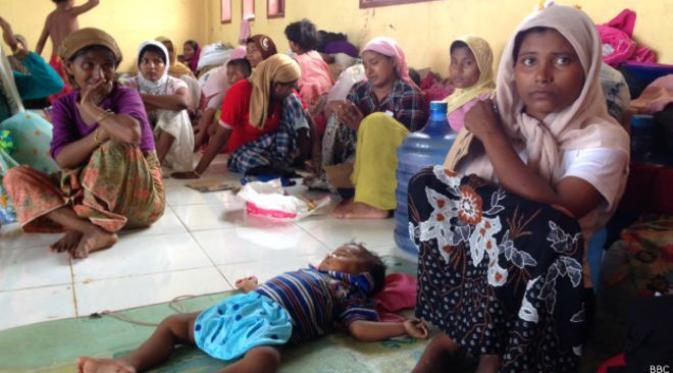 Pengungsi Rohingya di Aceh | via: bbc.co.uk