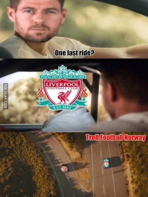 One last ride without Gerrard  | Via: 1cak.com